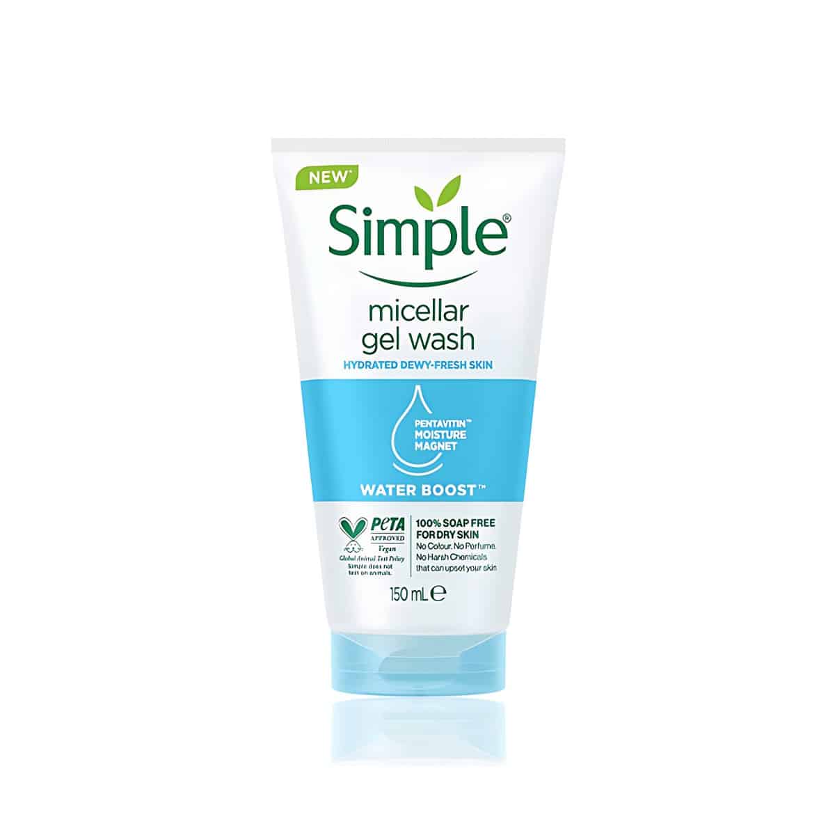 Simple Water Boost Micellar Gel Face Wash Bangladesh - hydrating gel cleanser for sensitive skin by Simple UK