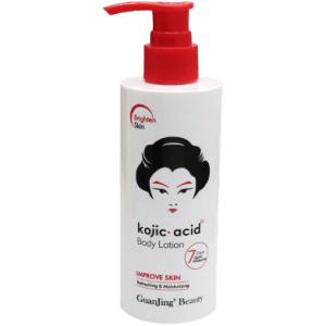 Kojic Acid Whitening Body Lotion by Guanjing for bright skin and glowing tone