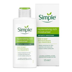 Simple Replenishing Rich Moisturiser by Simple Skincare for deep hydration and soft glowing skin